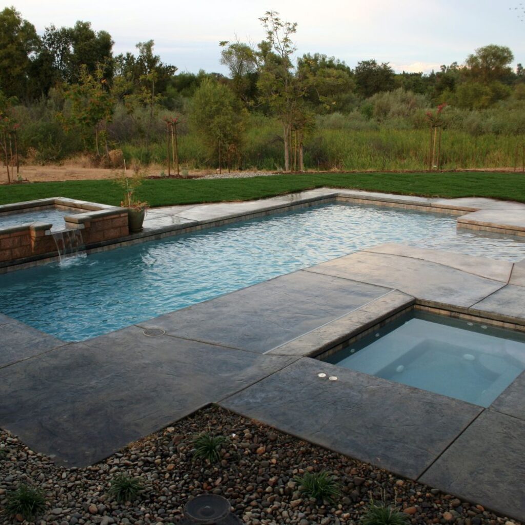 Pool With Concrete and Tile